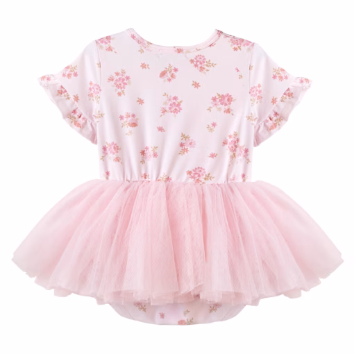 Bella Floral S/S Tutu Romper Dress - Image 2