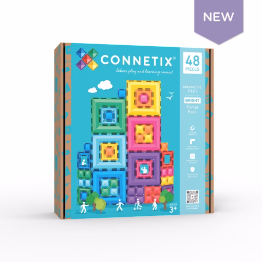 Bright Portal 48 Piece Pack Connetix
