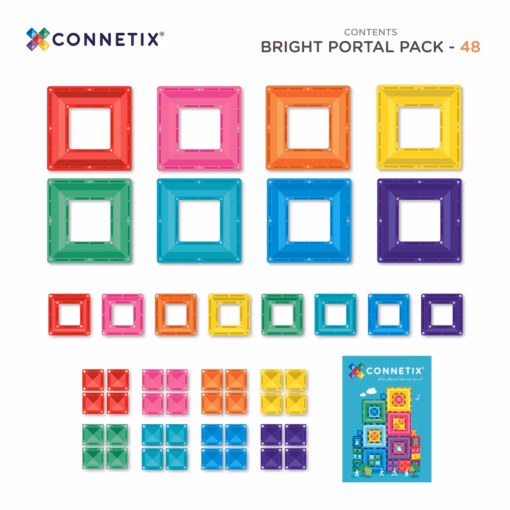 Bright Portal 48 Piece Pack Connetix - Image 5
